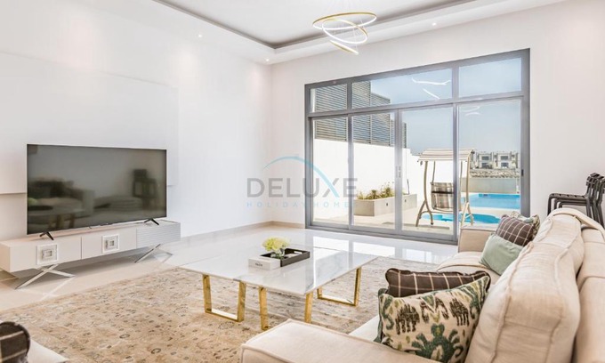 Sharm Villa | Pool and Sea Views 4BR and Maids Room Villa with Private Pool, Kid's Pool and BBQ Facility, Sharm - Al Dana Villa, Al Dana Island by Deluxe Holiday Homes