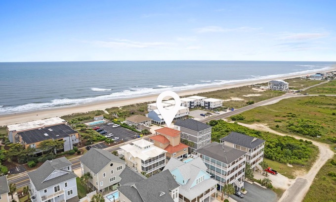 Ocean Isle Beach House | Pool + Outdoor Bar + Ocean Views | Fall Open