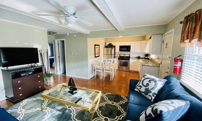 Ortley Beach Condo | PREMIER HOST- 2BR SEASIDE PARK SUITE#5, One Short Block to Beach, Kit,Liv Room n