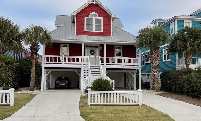 North Carolina Coast House | Premier Seaside Community - community pool, playground and tennis court.