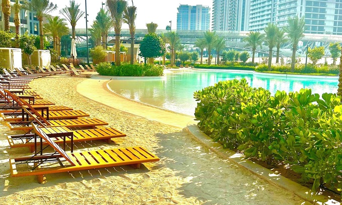 Jadaf Apartment | Premium 1 Bed Apartment With Private Beach Lagoon Access Close To Downtown