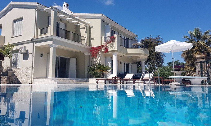 Dafnata Villa | Prestige Villas | Luxury Villa with Panoramic Sea Views set in Tropical Gardens