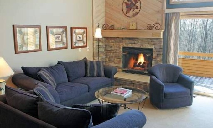 Harbor Springs Condo | Pretty 2 Bedroom Loft, 2 Bath Condo #141 at Trout Creek. On-Site Pools, Hiking, Birding, Pickleball.
