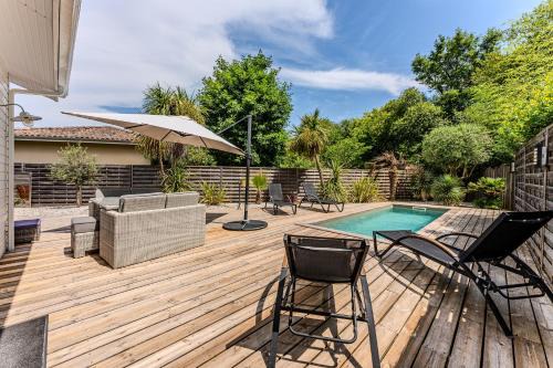 Ares Villa | Pretty house with pool and large terrace - Bassin d'Arcachon