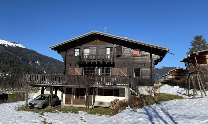 Les Contamines-Montjoie Ski Chalet | Pretty Savoyard wooden chalet, 5 minutes from the village center, south-facing terrace