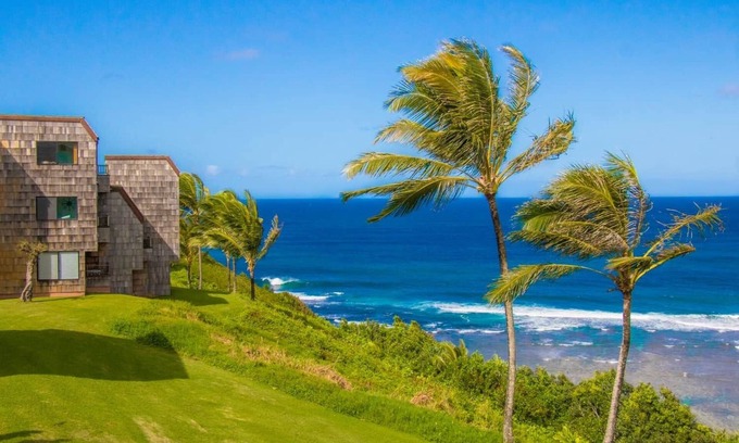 Princeville Condo | Princeville oceanfront 6 bedrooms! Breathing ocean views!