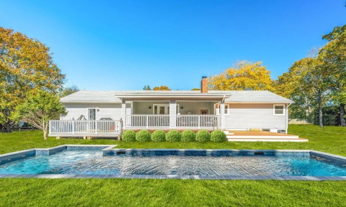 East Quogue House | Pristine, all new modern home with pool and dockn