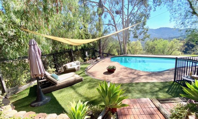Topanga House | Private 4BR Mountain Retreat: Sweeping Views, Saltwater Pool on One Acre of Land