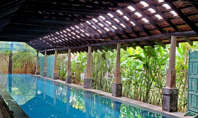 Pondicherry Beach Apartment | Private apartment in a restored cottage of a family estate with pool