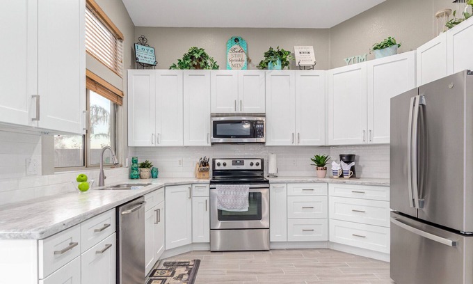 East Mesa House | Private Backyard with Heated Pool