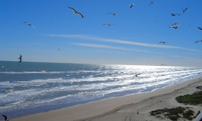 South Padre Island Condo | Private balcony overlooking the beach