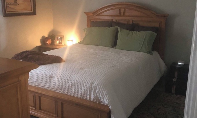 Largo House | Private Bedroom and Bathroom in a Beautiful Pool house.