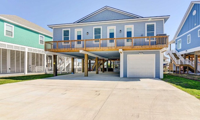 Terramar Beach House | Private Dock and Patio Waterfront Galveston Retreat
