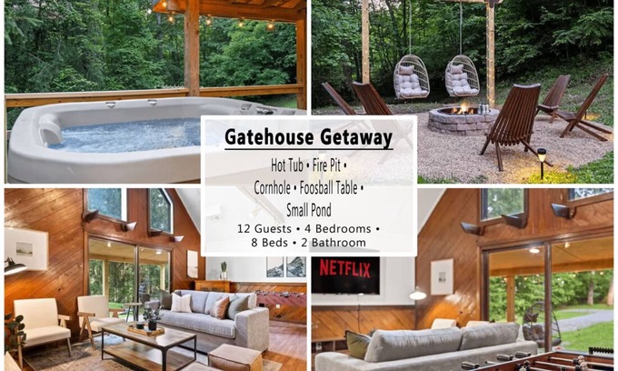 Canvas Cabin | Private, Hot Tub, 2 Acres, Fire Pit, Small Pond, Outdoor Dining