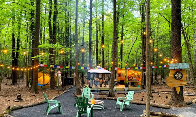 Mount Marion RV Rental | Private Magical Camping Oasis in Woodstock, NY!