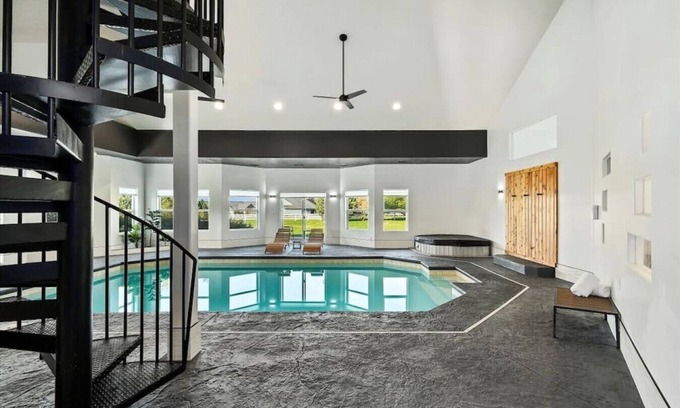 Eagle House | Private Oasis On 2 Acres w/Indoor Pool & Theater!
