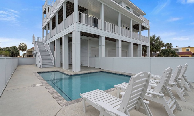 Pensacola Beach House | Private Pool & Elevator | Dog Friendly, Beach Chairs & Umbrella | Pensacola Beach