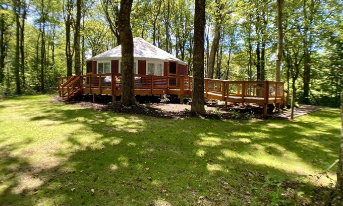 Meadows Of Dan House | Private, romantic 720 ft yurt on dead end road 3.5 miles from Blue Ridge Parkway