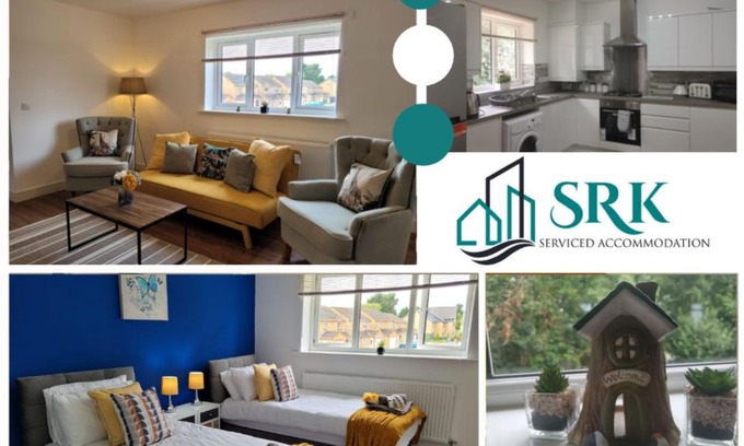 Peterborough Apartment | Private Spacious 2 Bedroom, 2 Bathroom & 2 Parking by Srk Accommodation
