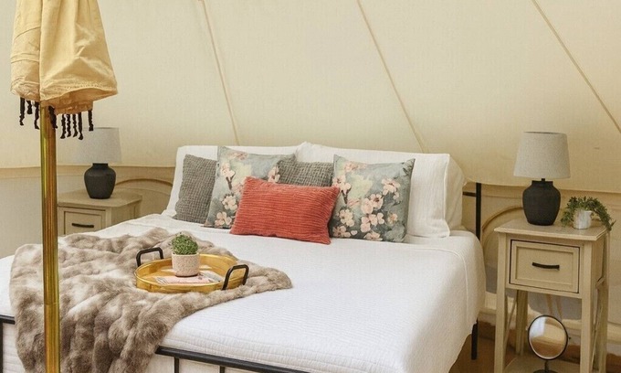 Boss Apartment | Private Stargazing Tent Dogwood Den – Peaceful Glamping with Fire Pit & Open Skies
