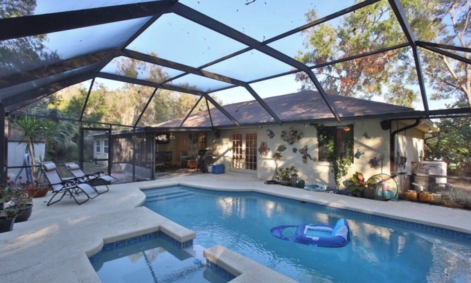 Seminole Woods House | Private tropical paradise in the heart of the community! Pool and Welcome Basket