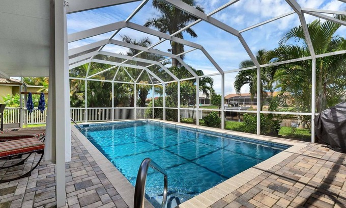 Punta Gorda House | Punta Gorda Isles 3-Bedroom Private Pool Home on Canal with Dock