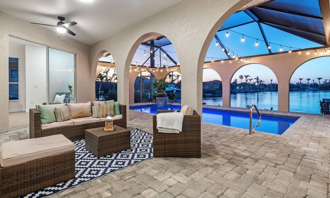 Punta Gorda House | Punta Gorda Isles Vacation Home with Private Pool, Office, Canal w Dock