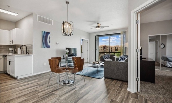 Desert View Village Apartment | Pure Suites Ascent 2 Bed Gym Pool Cabana in Phoenix