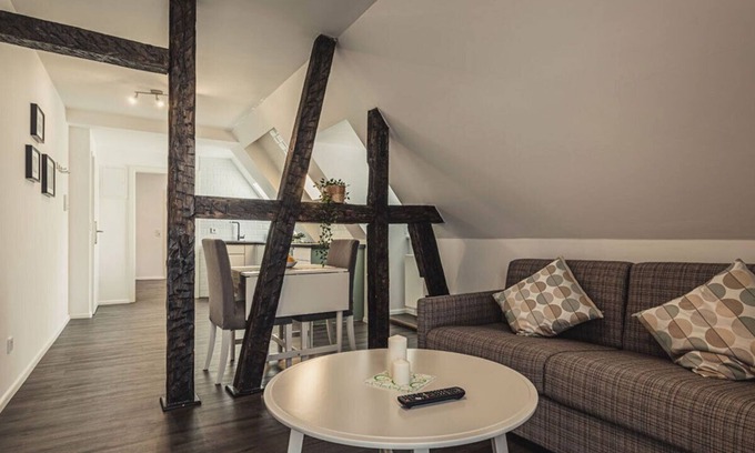 Lahr House | Quiet apartment (number 9) with an extra wide, beautiful balcony