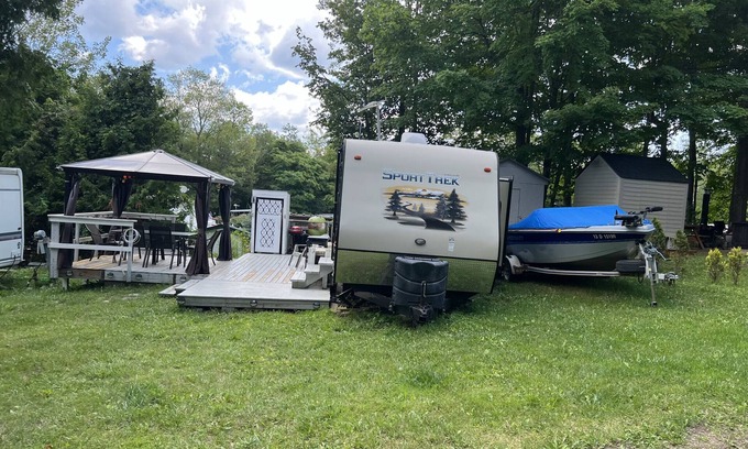 Town of Chesterfield RV Rental | Quiet campground, minutes from Port Kent! LOT ONLY CAMPER NOT INCLUDED