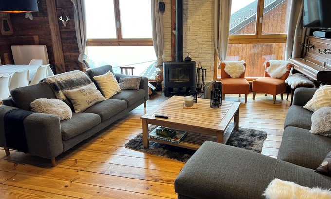 Les Avanchers-Valmorel Ski Chalet | Quiet chalet 140m2 for 10p