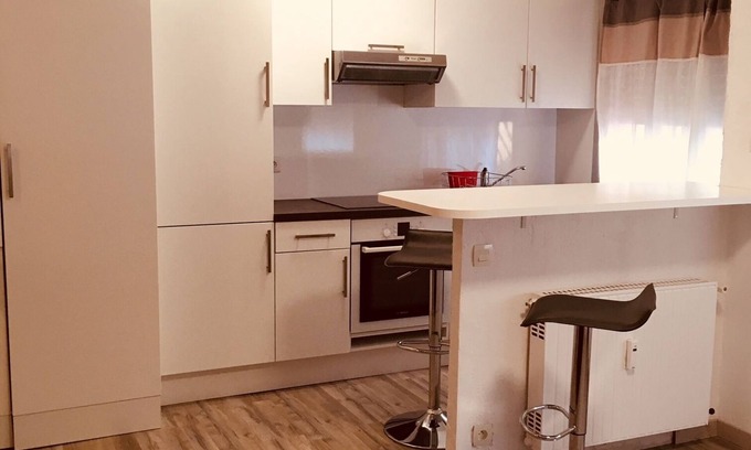 Le Cannet Apartment | Quiet, comfortable studio with plenty of light and space.