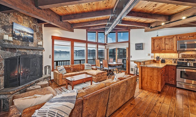 Dollar Point Condo | Quiet Lakefront Tahoe Condo with 180º Views, Close to Skiing and Downtown Tahoe City!