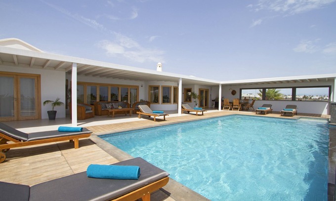 Tias Villa | Quiet luxury Villa with heated pool and Panoramic uninterrupted sea & mountain views
