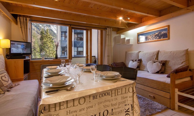 Argentiere Apartment | Résidence Grand Roc - Campanules 125, Argentière (Chamonix), France