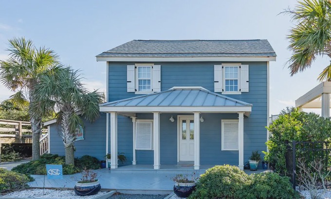 Caswell Beach House | Rare Find!!! 2-Bedroom Historic Oceanfront Beach Cottage with Pool on Caswell Be