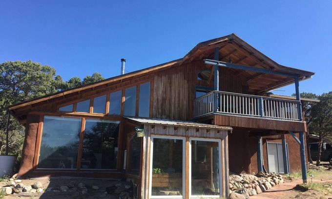 Baca Grande House | Rare Find! Quiet, Strawbale Home with Epic Mountain Views and Hiking