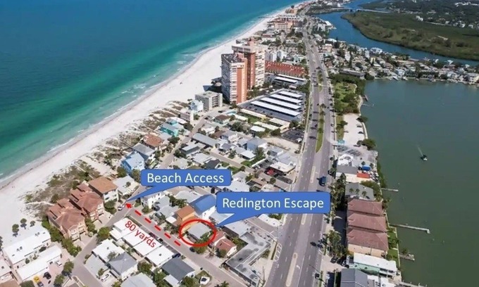Redington Shores Cottage | Redington Escape Unit A - Just Steps from the Beach!