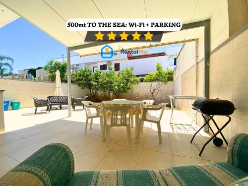 San Foca House | Relax a 500m dal mare - Ampio giardino, WIFI e parcheggio INCLUSI!