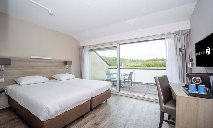 Westkapelle Hotel | Relax by the Sea: Terrace with Dune View, Pool, Beach Access & Onsite Dining