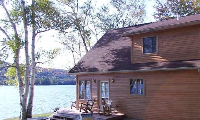 Brighton Ski Chalet | Relax in Peace at this Beautiful Island Pond Lakeside Chalet