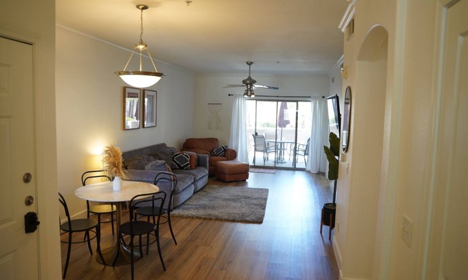 Gilbert Condo | Relaxing 2 bedroom Condo w/heated pool, spa & gym