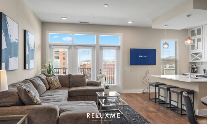 Fourth Ward Apartment | Reluxme | Lux 3BR Condo w/Skyline View + Stadiums