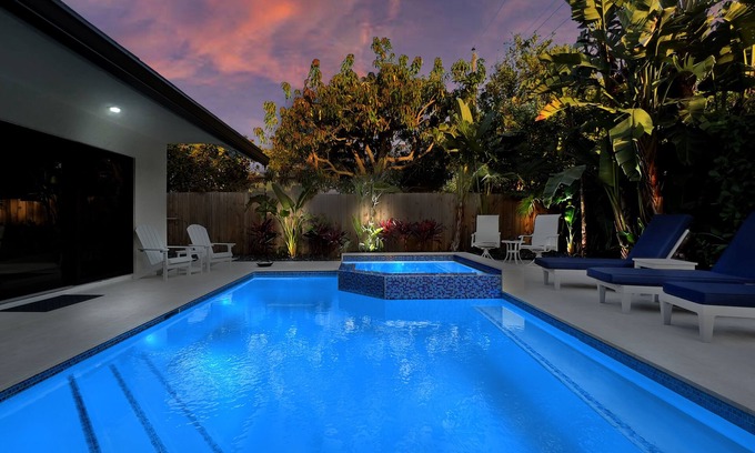 Delray Beach House | Remodeled Beach Retreat - Heated Pool, Bikes, Mile to Beach and Atlantic Avenue