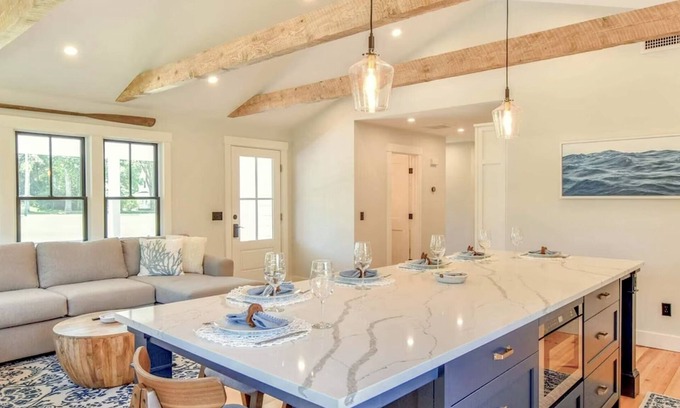 Harwich Center House | Renovated kitchen less than 2 miles to beach, walk to restaurants & bike trail