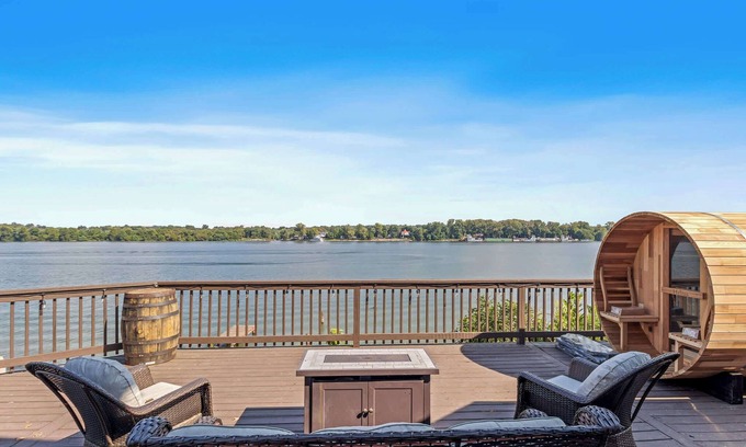 Utica House | Renovated River Home! Hot Tub, Sauna & Game Room