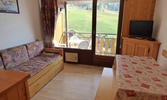 Le Grand-Bornand Apartment | Residence Etoile Des Neiges - Bright studio of 20 m2 with Savoyard atmosphere