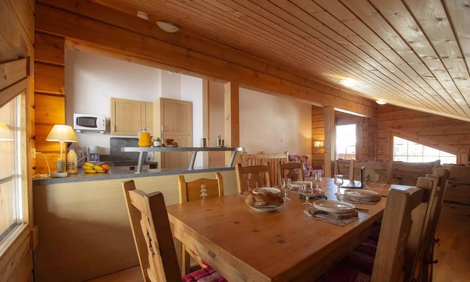 Plagne Soleil Ski Chalet | Residence Les Chalets de Crete Village Coast - Chalet 4 Rooms - 12 People