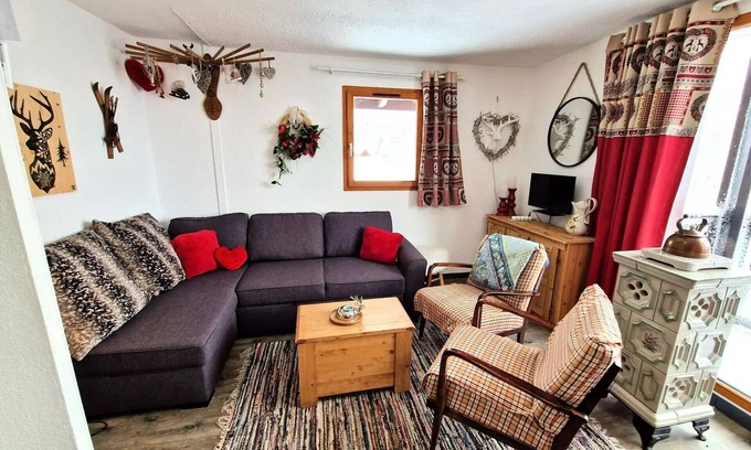 Valfrejus Apartment | Residence Grand Argentier - Beautiful 2 rooms + cabin 6/7 pers. heart station
