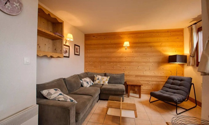 Les Esserts Apartment | Residence Jardin Alpin Bat B - Nice apartment 6-7 people feet slopes